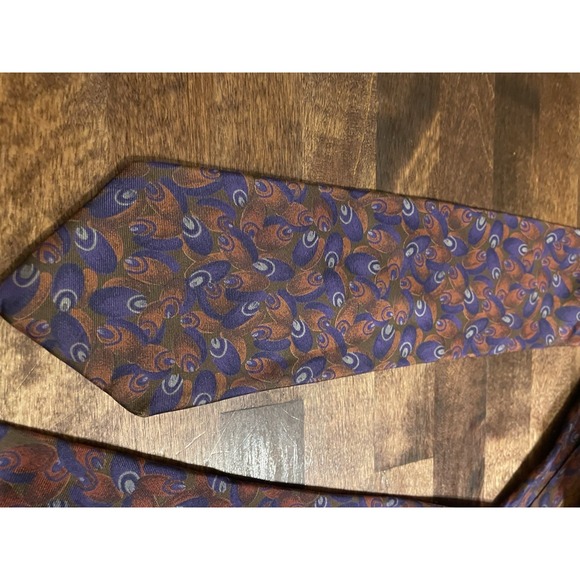 Vintage Givenchy Monsieur Silk‎ Tie From Italy Abstract Colorful - Picture 5 of 5